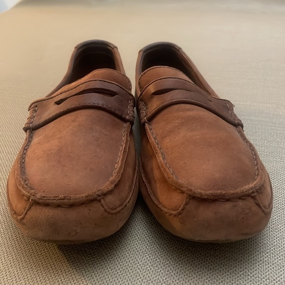 UGG Mens Brown Tan Suede Leather Loafers Size 8 main image 7